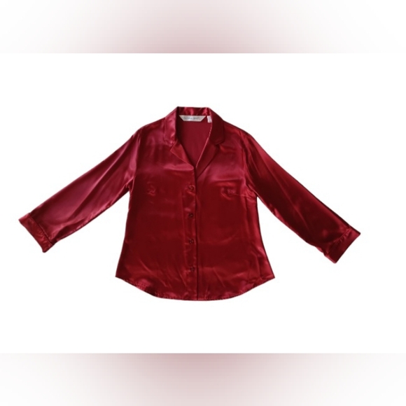 Vintage Victoria's Secret Satin Pajama Top, size S - Picture 2 of 13